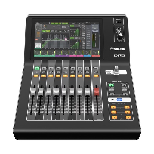 [TAUD001709] YAMAHA DM3 Mixer digitale Dante con 16 mono +1 stereo +2FX, uscite 1 stereo + 6 mix +2FX + 2MTX